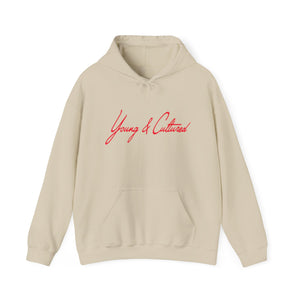 Neon Red Signature Logo Hoodie