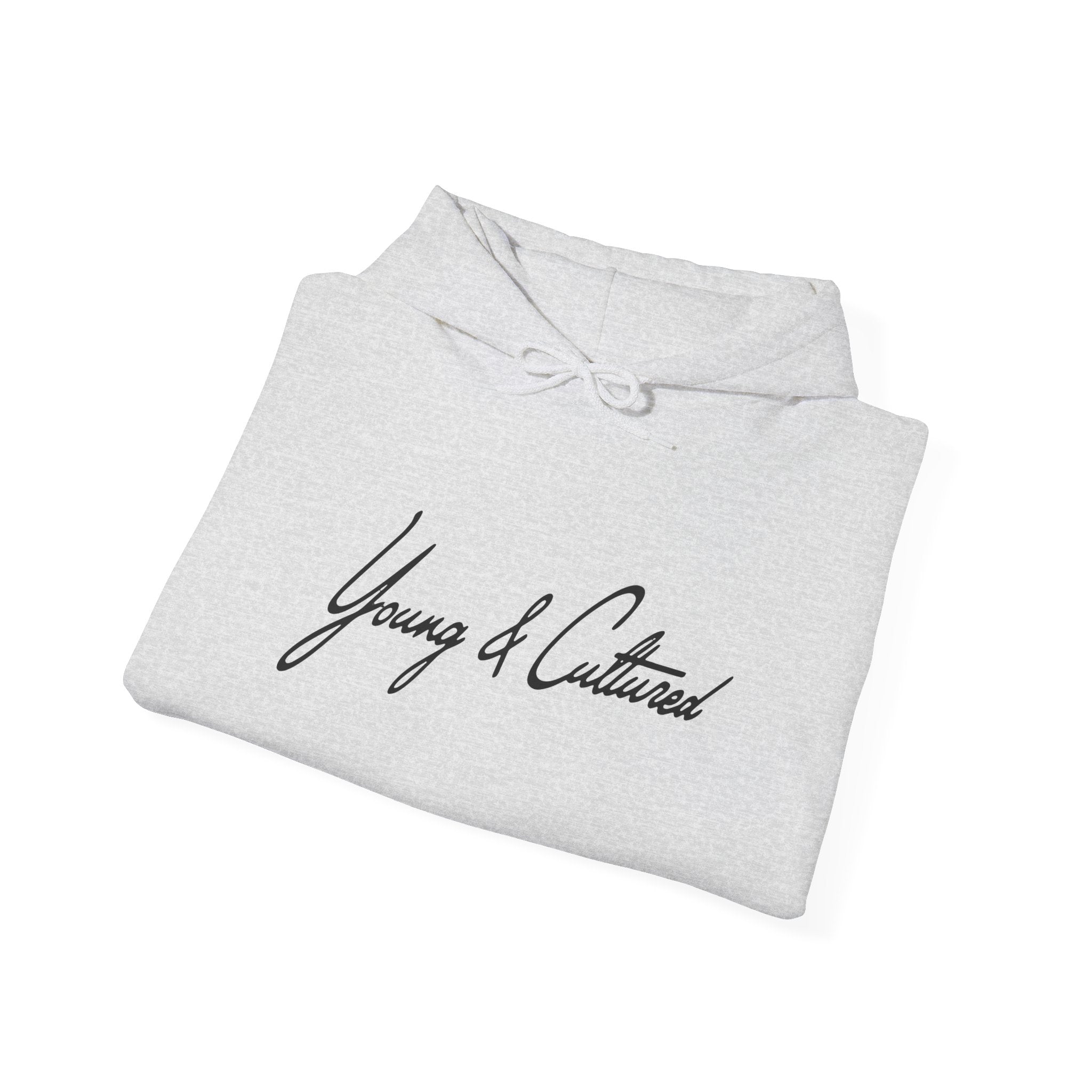 Hooded Sweatshirt Classic Signature Logo Reversed to Black