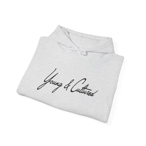 Hooded Sweatshirt Classic Signature Logo Reversed to Black