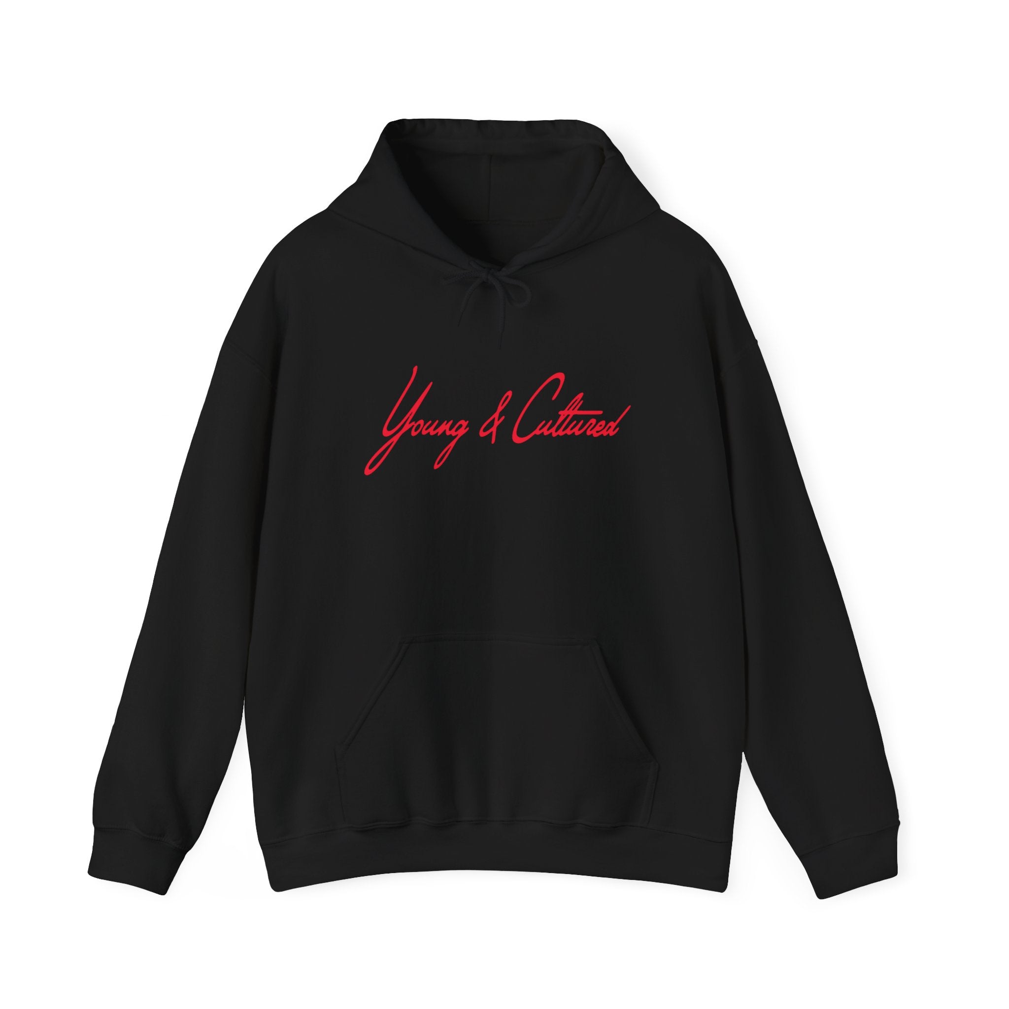 Neon Red Signature Logo Hoodie