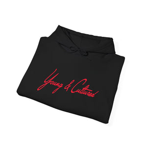 Neon Red Signature Logo Hoodie